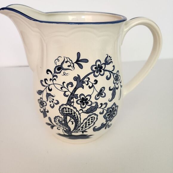 Baker Hart & Stuart Blue Garden Pitcher - Picture 4 of 8